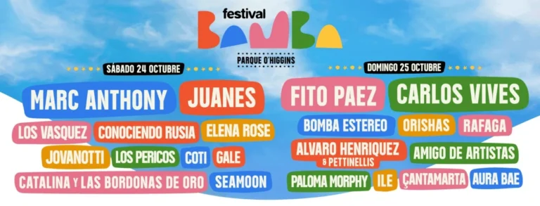 Festival Bamba 2026 cierre Santiago